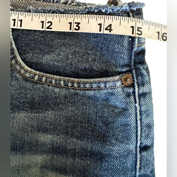 Vintage L.E.I Medium Wash Denim Maxi Skirt Juniors Size 5. Y2K. Western. Chic - Picture 4 of 6